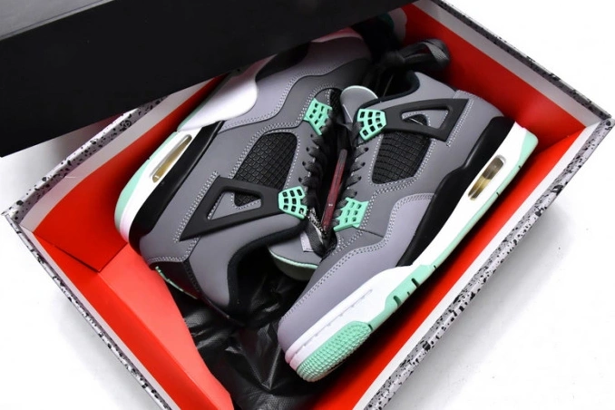 One Kick 308497-033 4 Retro Green Jordan Air Glow 0714